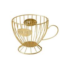 Metal Wire Coffee Capsule Holder Large Capacity Space Saving Coffee Display Basket Muti-Functional Rust-proof K Cup Organizer