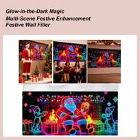 Christmas Garage Door Banner Santa 13x6ft UV Fluorescent Holiday Decor Garage Door Holiday Background For Homeowners Party Hosts China Mainland