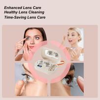 Ultrasonic Contact Lens Cleaner Ultrasonic Portable Electric Home Supplies Travel Size Contact Case For Gym Sports Running China Mainland