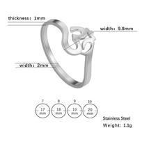 Lemegeton Yoga Om Buddhism Indian Finger Rings for Women Mandala Gothic Talisman Amulet Casual Stainless Steel Ring Jewelry 7