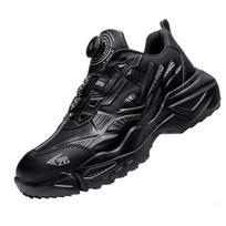 Rotary Buckle Lightweight Puncture Proof Anti Smash Steel Toe Work Safety Boots for Men Protective Working Sneakers Footwear 41