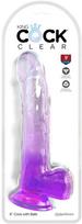 King Cock KingCockClear 9 w balls Violetinė