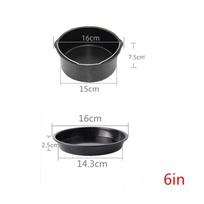 Baking Pizza 16x16x7.5cm Air Fryer Accessories Deep Baking Dish For Pizza Effortless Cleanup Multi-size Options