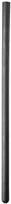 All Black All Juodas Silicone Intimate Urethral Dilator 24cm x 10mm Juodas