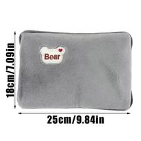 Hot Water Bottle Leak-Proof Rechargeable Hand Warmer Hot Water Bag with Soft Cover for Winter Cold Weather Period Cramps Muscles