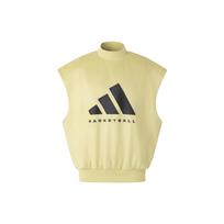 adidas Basketball Sueded Sleeveless Sweatshirt Asia Sizing 'Halo Gold' Men's IN7703 S