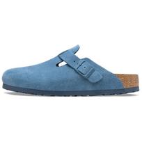Birkenstock Boston Soft Footbed Suede Leather Narrow Fit Shoes 'Elemental Blue' 1027711 37