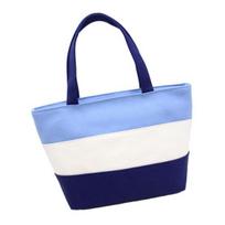 Portable Tote Bag Oxford Cloth Lunch Bag Large Capacity Lunch Bag for Lunch Box Outdoor Shopping Bag for Women Adult Picnic Working kūdikio mėlyna spalva