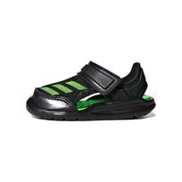 (TD) adidas Fortaswim I Velcro Casual Black Green Sandals 'Black Green' Baby FV8860 EU 21