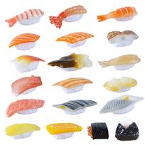 Felimoa Food Sample Sushi Model Display Toy PVC 19-Piece Set