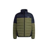 Men's adidas neo Alphabet Large Logo Sports Stay Warm Dark Olive Green Down Jacket H45233 XL