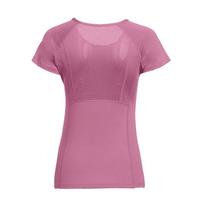 Naked quick-drying yoga short-sleeved women, slim and thin, fitness running Pilates top S