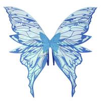 Creative Adults Fairy Wings Girls Sparkling Angel Wings Costume Wings for Halloween Costume Dress up Party Favor Christmas Gift mėlyna