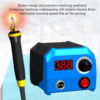 50W 220V  Pyrography Pen Burning Machine Multifunction Digital Gourd Wood Craft Pyrography Machine With 2Pen+24Tips