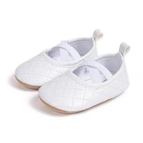 Autumn 2025 Girls' Slip-On Leather Baby Walker Shoes - Soft Sole, Fashionable & Versatile Princess Style.