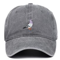 Baseball cap suitable for all seasons pigeon embroidery pattern Unisexs and Womens daily casual fashion outdoor sun protection
