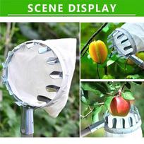 T02C!Fruit Picker Fruit Catcher Withtelescopic Pole Gardening Orchard Picking Tool Fruit Picker Tool