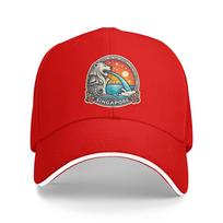 Singapore Merlion Vintage Sunset Floral Starry Baseball Cap  Unisex Women Print Hip Hop Hats  Outdoor Sport Sun Visor Baseball Caps One Size