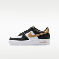 Nike Air Force 1 Low Black White Metallic Gold (GS) 36.5