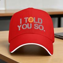 I Told You So Bitcoin Sun Baseball Cap  Spring Casual Trucker Hat For FeUnisex Unisex Outdoor Sport Baseball Caps One Size
