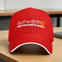 The Evolution of Money Bitcoin Baseball Cap  yk Funny Unisex Adult Hip Hop Hats Sun Custom Logo Tennis Skate Baseball Caps One Size