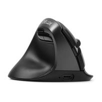 DELUX Ergonomic Mouse, Left-Handed, Wireless Vertical Mouse, Silent, for Small Hands, 4000 DPI, Rechargeable, 2.4GBluetooth Dual Mode, Reduces Wrist