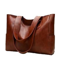 Vintage Large Capacity Tote Bag, Retro Vegan Shoulder Bag Women's Casual Handbag For Commute crossbody bags for women sac a main
