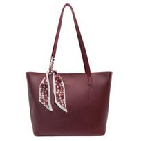 Retro Large-capacity Tote Bag 2026 Autumn New Shoulder Bag Bag, Foreign Style Silk Scarf, High-end Commuter Bag raudona