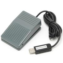 Route R Mechanical Switch USB Foot Pedal Switch, 1 Pedal, Gray RI-FP1MG