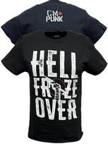 Return of CM Punk Hell Froze Over Black T-shirt L