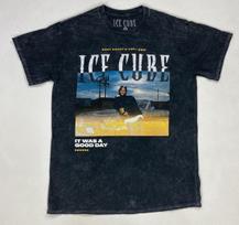 Ice Cube Graphic T-shirt Men Medium Black Acid Wash Music XXXXL