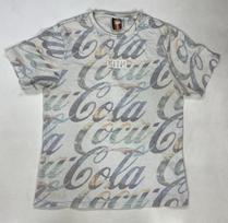 Kith Coca Cola All Over Print Graphic T-shirt Men Small White Short Sleeve AOP M