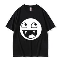 LOL Face Graphic T Shirt Y2K Meme Funny Goofy Smiley Streetwear Mens XS-XXXL 4XL