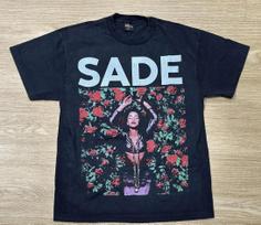 HOT HOT !!! SADE vintage 1992 KISS OF LIFE t shirt FLOWERS XXXXL