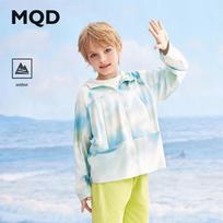 MQD Boys' Summer Lightweight Sun Protection Jacket 130 gėlių rašto spalva