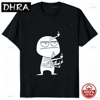 Middle Finger Funny Unisexiac Printed Unisex T Shirt Loose Casual Fashion Harajuku Hip Hop Tshirt Hipster Streetwear Comfort Clothing S