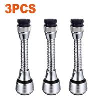 Kitchen Faucet Bubbler Nozzle Extension Flexible Tube Water Tap Bathroom Hose Home Water Filter Foam Kitchen Faucet Accessories 3pcs