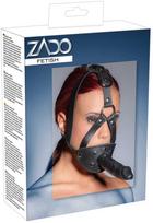 ZADO Odiniai galvos diržai su Dildo