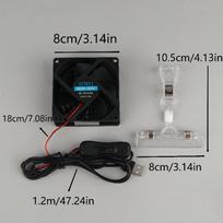Variable Speed USB Fan for Aquariums With Adjustable Angles Ensures Fast and Efficient Cooling A1
