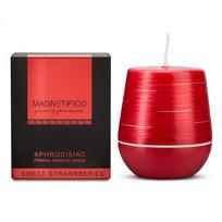Magnetifico Power Of Pheromones Afrodiziako kvapo žvakė "Saldžios braškės" (Afrodiziako žvakė) 200 g