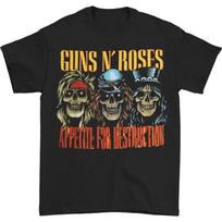 GUNS N' ROSES cd lgo AFD SKULL HEADS Official SHIRT LRG appetite for destruction L