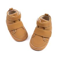 2025 Boys' Casual High-Top Velcro PU Baby Cotton Shoes 11cm (0-6 Months) / 61g