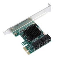 SATA 3.0 Expansion Card Fosa 4-Port PCIe to SATA 3.0 Expansion Controller Card Adapter PCIe SATA 3.0 Expansion Board SATA3.0 Interface Expansion