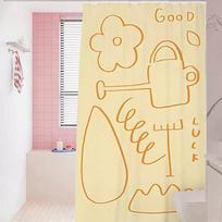 Korean Style Waterproof Shower Curtain Mildew Proof Bathroom Partition Decorative Door Curtain for Bathrooms (as the picture,90x180cm 35x70inch)