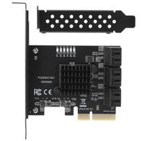 PCIe 6-port card, 6Gbps controller expansion card, PCI-ex4 expansion card PCI Express 3.0 to SATA 3.0 non-RAID, 2U low profile bracket