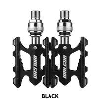 WALGUN Quick Release Bicycle Pedal Aluminum Alloy Pedal Ultralight Mountain Bike Bearing Pedal Non-slip Bicycle General Cycling