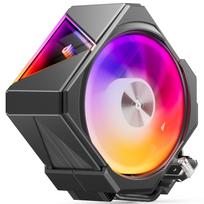 upHere CPU Cooler, Air Cooling, 155mm High Single Tower, 120mm PWM Fan, ARGB, 4 x 6mm Heat Tubes, TDP 240W, Silent Operation, Compatible with AMD