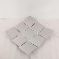 Geometrinis metalinis nerūdijančio plieno devynių skyrių laikymo padėklas, vaisių padėklas, biuro svetainės stalviršio laikymo padėklas, namų dekoracija