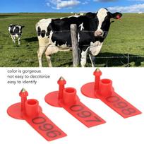 100Pcs Lightweight Numbered Cattle Ear Tags PP Ear Tags Livestock Identification Card  Sheep