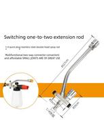 Dual-Connector Pressure Washer Double Tip Attachment - 1/4  Quick Connect Foam Cannon Accessory